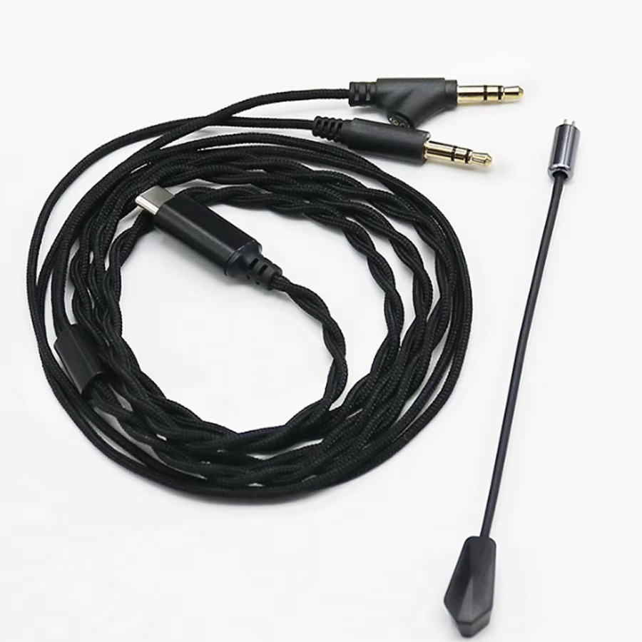 Type C Wired Earphones With Mic - Headphone Game Boom kabel upgrade, Earphone