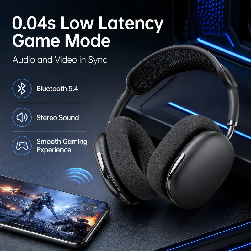 Headphone Nirkabel Bluetooth A - Anc Wireless Over Ear Headphones ulasan dan harga