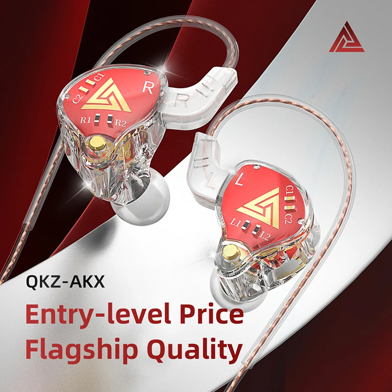 Earphone Kabel QKZ AKX Origina - In Ear Monitors For Singers ulasan dan harga