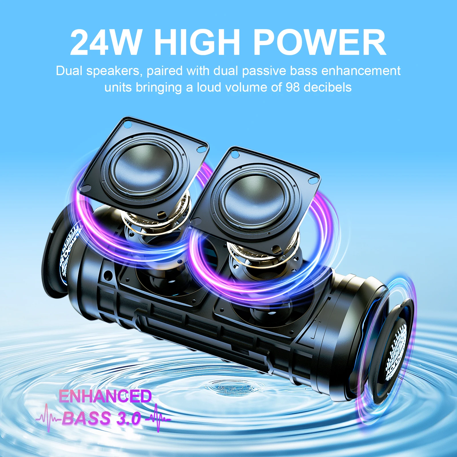 YOLOEMOT T13 Speaker Bluetooth - Portable Bluetooth Speaker Waterproof Ipx7 ulasan dan harga