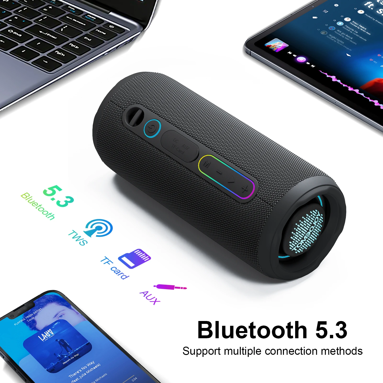 YOLOEMOT T13 Speaker Bluetooth - Portable Bluetooth Speaker Waterproof Ipx7 ulasan dan harga