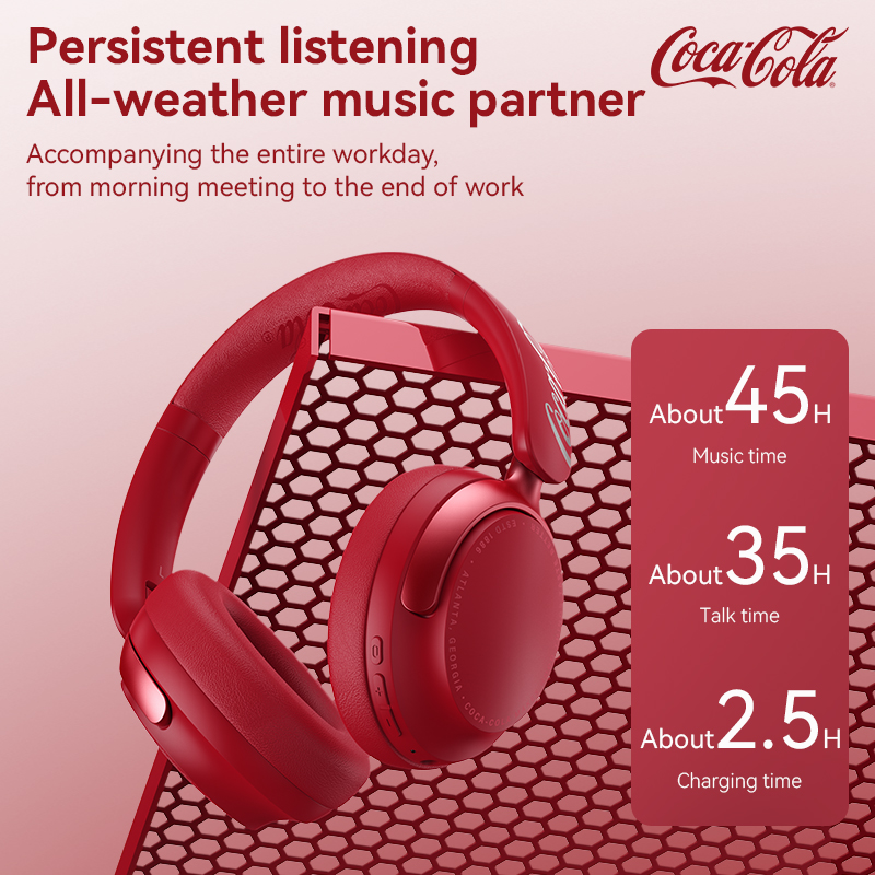 Coca‑Cola T-68Lite Headphone O - Anc Wireless Over Ear Headphones ulasan dan harga