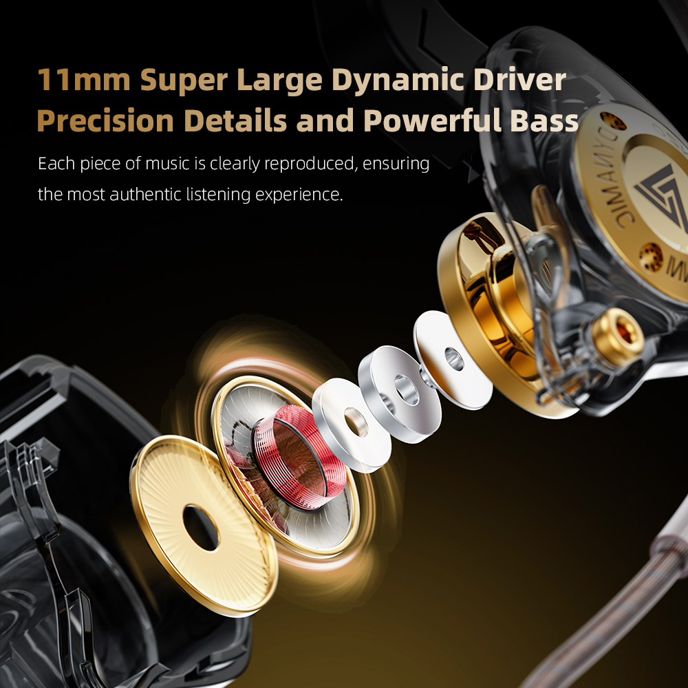 QKZ 15D Earphone Drive Dinamis - In Ear Monitors For Singers ulasan dan harga